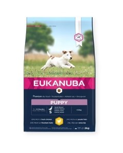 EUKANUBA Puppy kanalihaga väikestele koertele 2 kg