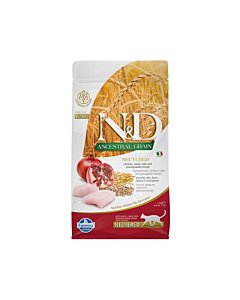 Farmina N&D Ancestral Grain Neutered Cat Adult Chicken & Pomegranate 300g