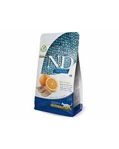 Farmina N&D ocean täissööt heeringa ja apelsiniga / 300g