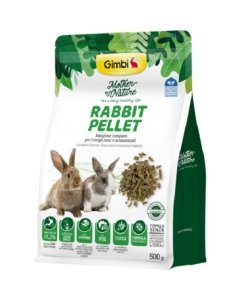 Kvaliteetne täistoit kääbus- ja dekoratiivküülikutele Gimbi Mother Nature / 500g