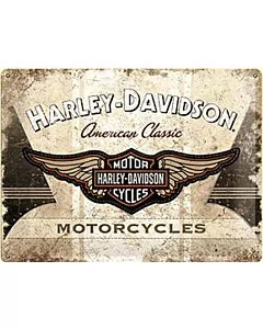 Metallplaat 30x40cm / Harley-Davidson Motorcycles