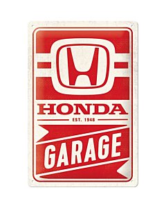 Metallplaat 20x30cm / Honda AM - Garage