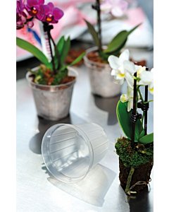 Orhidee istutuspott plast, läbipaistev/ 17x16cm 