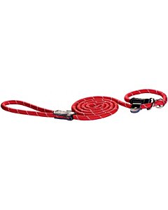 Jalutusrihm Rogz Rope Large 12mm / 1,8m Moxon / punane helkur