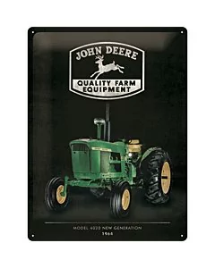 Metallplaat 30x40cm / John Deere Model 4020