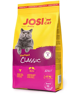 Josera JosiCat Sterilized Classic täistoit täiskasvanud kassidele / 1,9kg