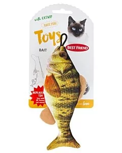 Kala kujuline kassi mänguasi naistenõgesega