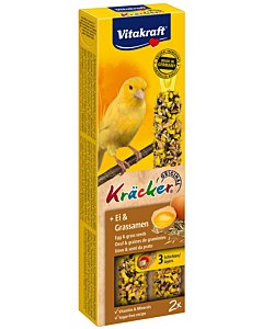 Vitakraft kanaarilindude maius Kräcker muna ja rohuseemnetega / 2tk.