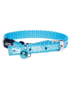 Kassi kaelarihm Rogz Sparklecat türkiissinine 8 mm / 16.5 - 23 cm