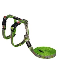 Traksid ja jalutusrihm kassile Reflectocat Lime 1,8m/24-40cm