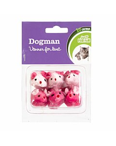 Kassimänguasi hiired catnipiga 6tk / roosad