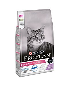  Корм Pro Plan  Delicate (Про План) для кошек с чувствительной кожей и пищеварением с индейкой и рисом 1,5кг