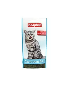 Beaphar Подушечки Cat-A-Dent Bits для чистки зубов кошек, 35 г