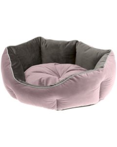 Koera voodi Queen 60 60x46x20cm roosa/hall