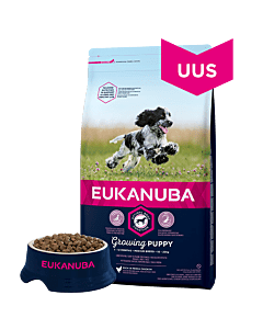 Eukanuba Puppy Chicken Medium Breed / ДЛЯ ЩЕНКОВ СРЕДНИХ ПОРОД / 15kg