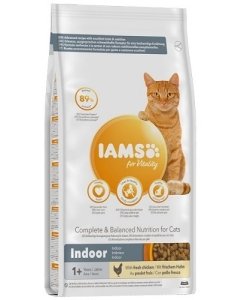 Kuiv täissööt IAMS CAT Adult Indoor kanaga 800g kassidele