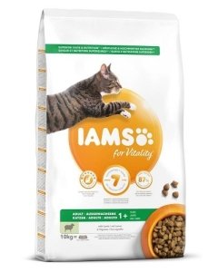 Kuiv täissööt IAMS CAT Adult lambalihaga 10kg kassidele