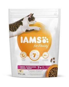 Kuiv täissööt IAMS CAT Senior kanaga 800g vanematele kassidele
