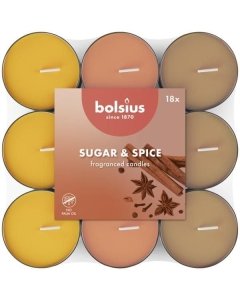 Lõhna teeküünlad jõuluvürtsi aroomiga. Põlemisaeg kuni 4 tundi. Pakendis 18 teeküünalt, mis loovad hubase ja sooja meeleolu kodus.