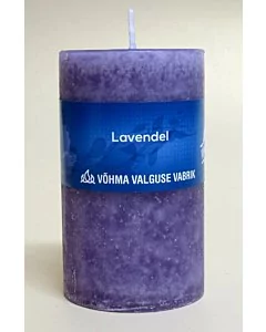 Lõhnaküünal 70x220mm / 110h / silinder / Lavendel