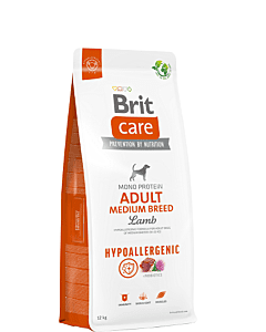 Brit Care Adult Medium Breed Lamb & Rice /Lamba ja riisiga  12kg