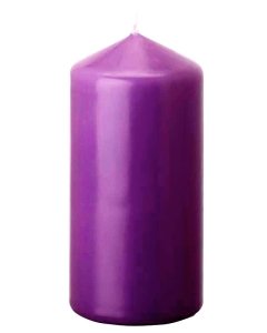 Küünal 70x135 / 60h / silinder / tumelilla