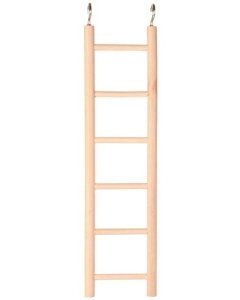 Mänguasi papagoidele Puidust redel, 6 astet/28 cm