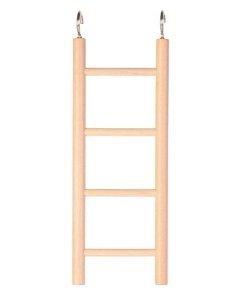 Mänguasi papagoidele Puidust redel, 4 astet/20 cm