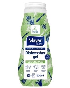 Mayeri Nõudepesumasina geel Hypoallergenic Lemongrass / 600ml