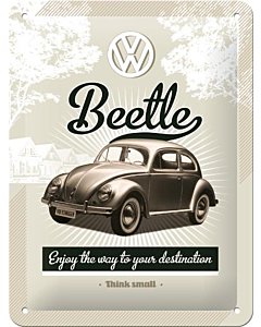 Metallplaat 15x20cm / VW Beetle
