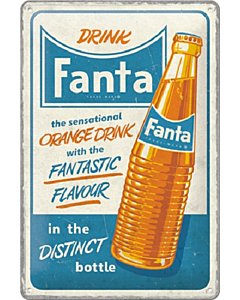 Metallplaat 20x30cm  Fanta - Sensational Orange Drink