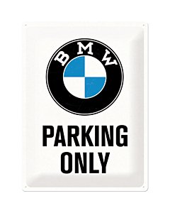 Metallplaat 30x40cm / BMW Parking only