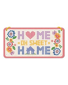 Metallplaat 10x20 cm / Home Sweet Home / LM