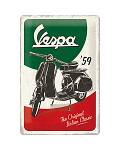 Metallplaat 20x30cm / Vespa The Original Italian Classic / KO