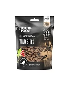 PrimaDog Wild Bites maius koerale vutiliha siilkübarga, poolpehme 150g