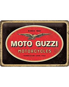 Metallplaat 20x30cm / Moto Guzzi logo / KO