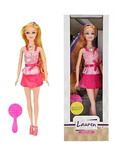 Nukk Lauren lilla saluga 29cm