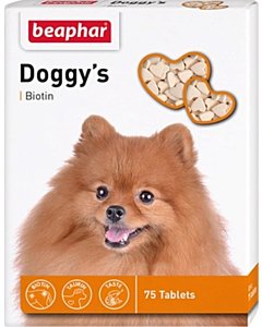 Beaphar Кормовая добавка Doggy's + Biotine для собак, 75 тбл