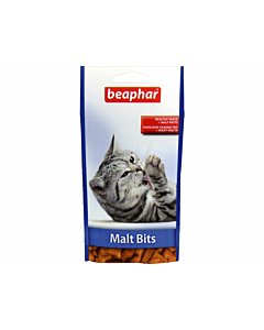 Beaphar Подушечки Malt Bits light для вывода шерсти у кошек, склонных к лишнему весу, 35 г