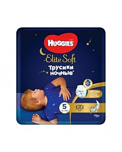 Huggies püksmähkmed Elite Soft Overnight 5, 12-17kg / 17tk / LM 