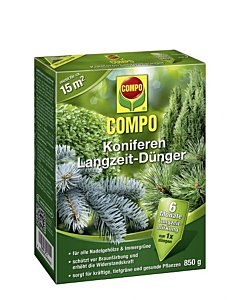 Pikaajaline väetis kõikidele okaspuudele ja igihaljastele taimedele 6-kuud Compo 850g