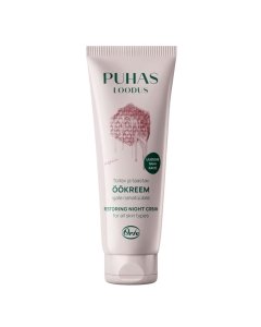 PUHAS LOODUS toitev ja taastav öökreem Mesi 75 ml