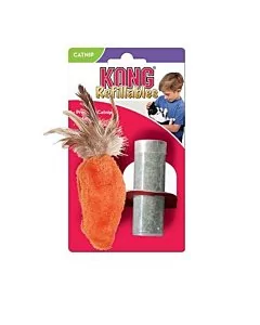 Kong Feather Top Carrot porgandikujuline mänguasi kassidele 