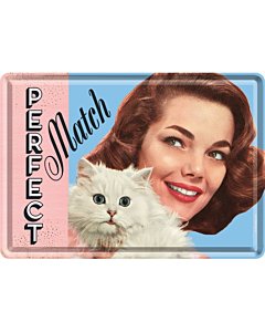 Postkaart metallist 10x14cm / Perfect Match