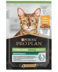 Pro Plan kassi einekotike steriliseeritud kassidele kanaga / 85g
