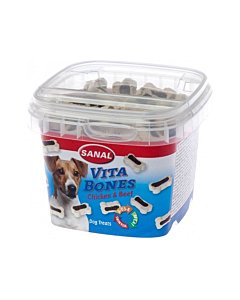 Sanal Dog Vita Bones, kana-ja loomalihaga maiused koertele / 100g