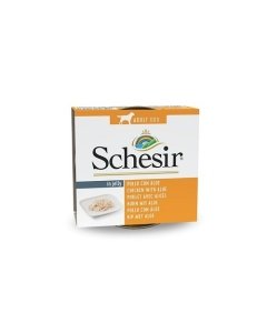 Täissööt (konserv) Schesir dog kana + aaloe 150g