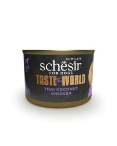 Schesir Taste The World kanaliha tai kookose kastmes märg toit koertele 150g