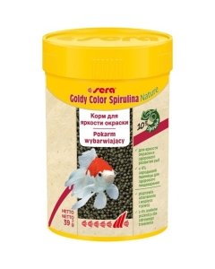 Sööt tiigi- või akvaariumi kuldakalade Sera 'Goldy Color Spirulina' / 100ml 39g