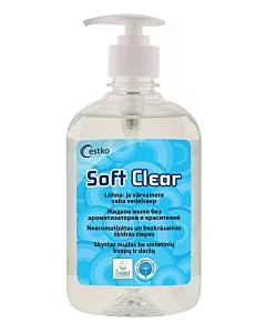 Vedelseep Soft Clear / 500ml / pumbaga / lõhnatu / värvitu